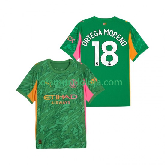 Camisola Manchester City ORTEGA MORENO 18 Guarda-redes Homem Equipamento Primeiro 2025-2026 Manga Curta